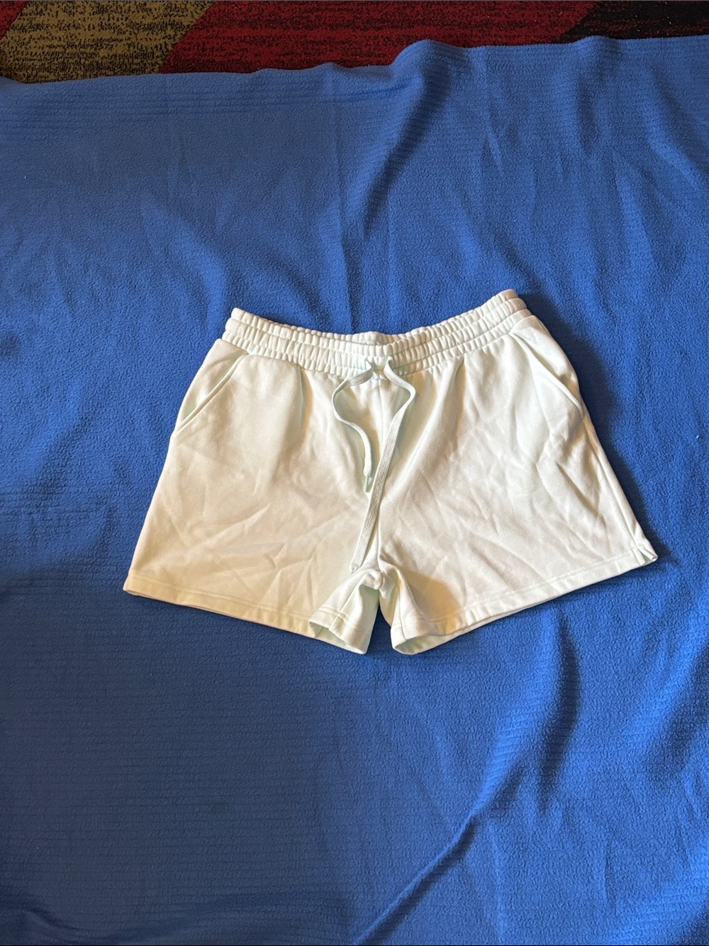 Fabletics White Elastic Waist Lounge Shorts